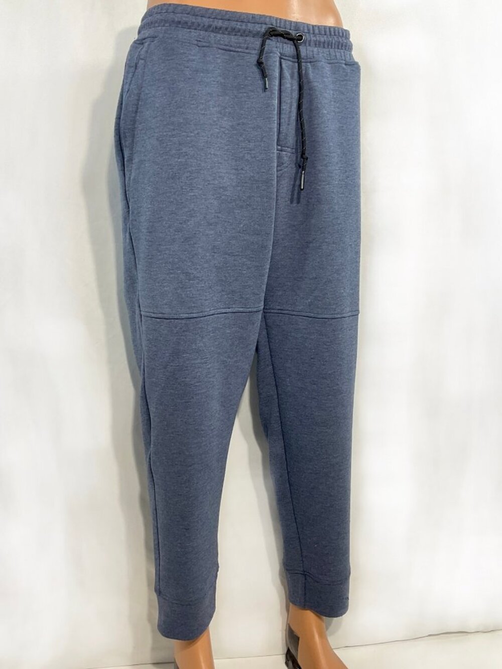 Eddie Bauer Mens XL Blue Sweatpants Joggers Zip Pockets Drawstring